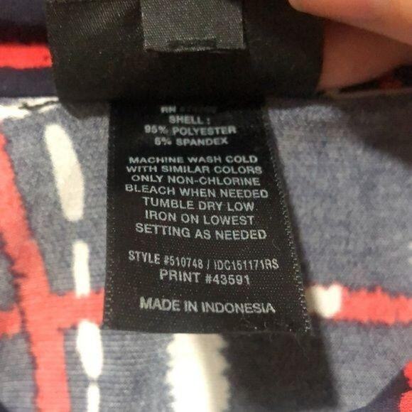 EnFocus 14P red white blue check summer dress - Picture 9 of 11